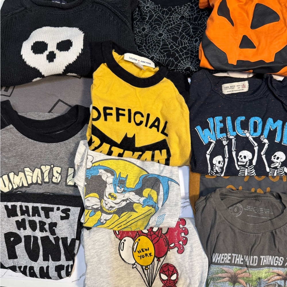 Boys Emo/Skater Shirt Lot Size 4t